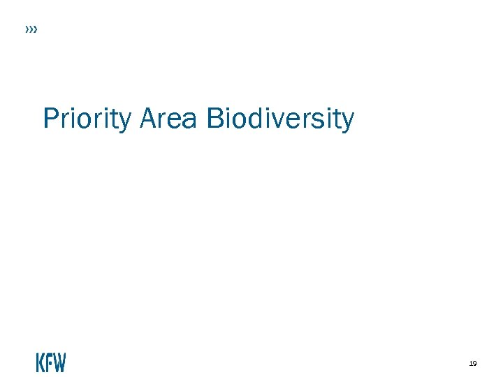 Priority Area Biodiversity 19 