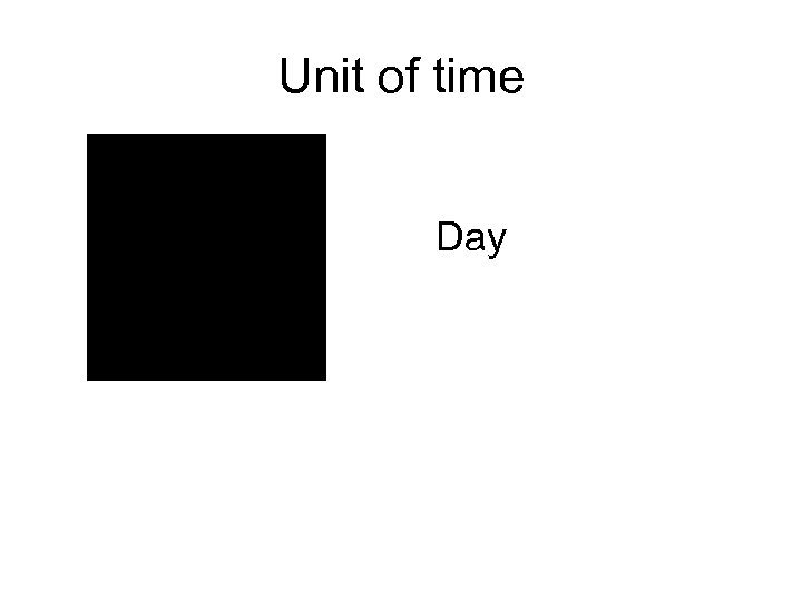 Unit of time Day 