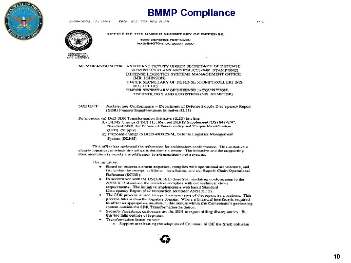 BMMP Compliance 10 
