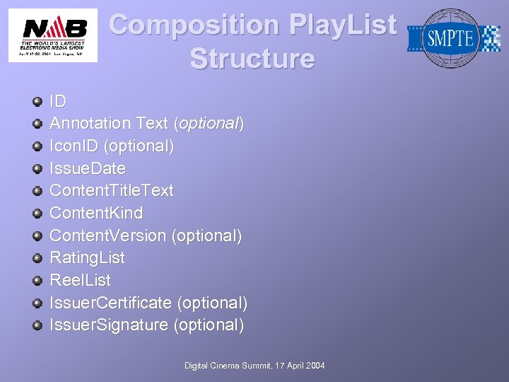 Composition Play. List Structure ID Annotation Text (optional) Icon. ID (optional) Issue. Date Content.