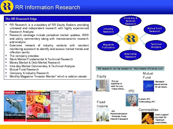 RR Information Research Company & Sectoral Research The RR Research Edge § RR Research