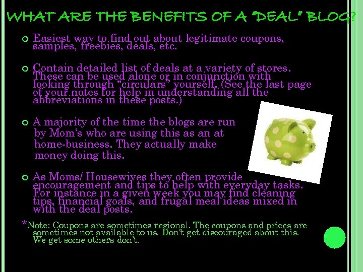 WHAT ARE THE BENEFITS OF A “DEAL” BLOG? Easiest way to find out about