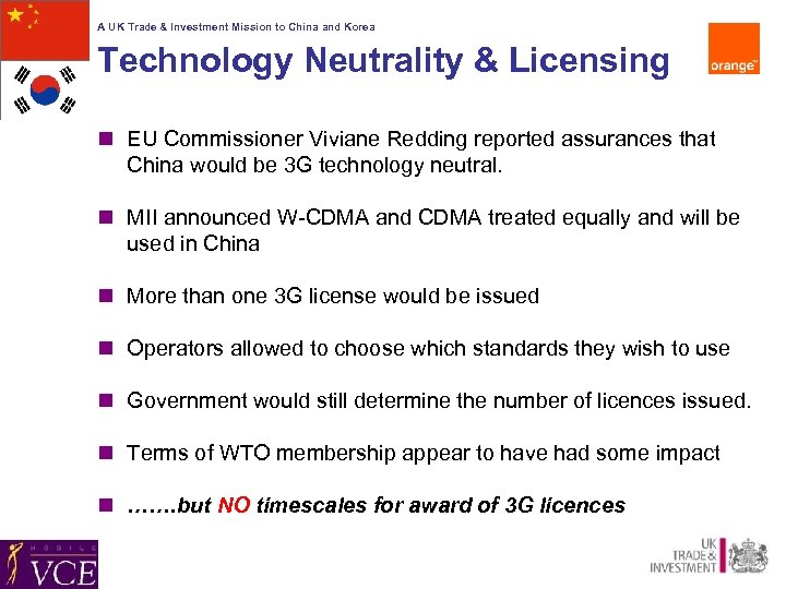 A UK Trade & Investment Mission to China and Korea Technology Neutrality & Licensing