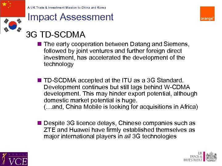 A UK Trade & Investment Mission to China and Korea Impact Assessment 3 G