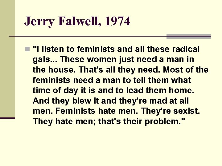 Jerry Falwell, 1974 n 