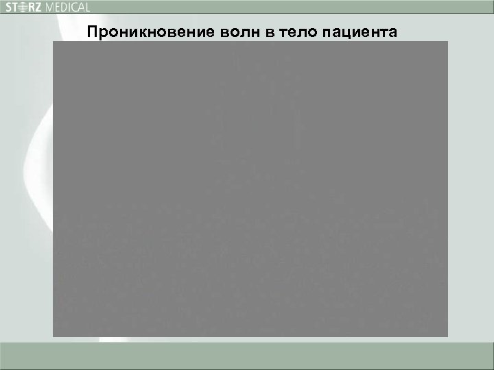 Проникновение волн в тело пациента 