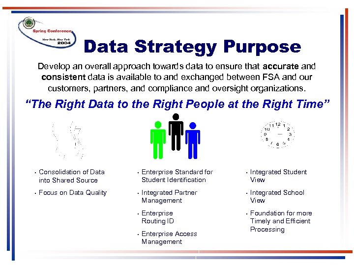 Data Strategy Purpose Develop an overall approach towards data to ensure that accurate and