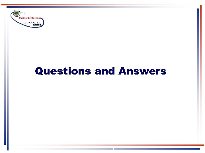 Questions and Answers 