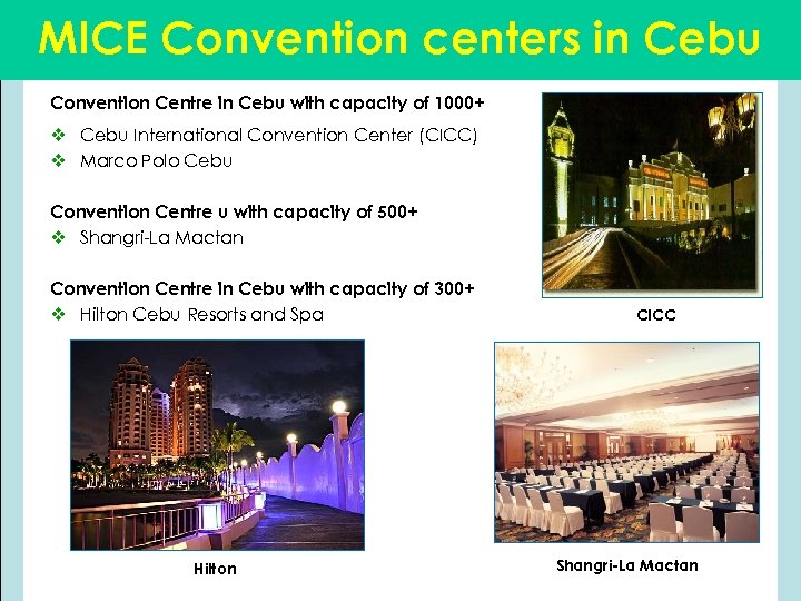 MICE Convention centers in Cebu Convention Centre in Cebu with capacity of 1000+ v