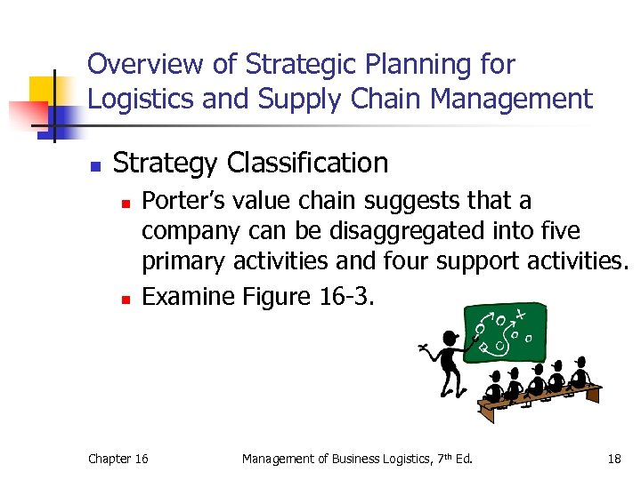 Overview of Strategic Planning for Logistics and Supply Chain Management n Strategy Classification n