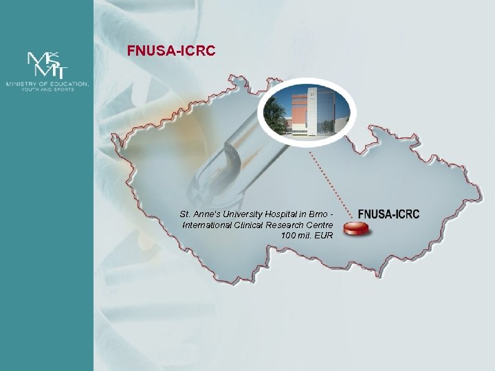FNUSA-ICRC St. Anne’s University Hospital in Brno International Clinical Research Centre 100 mil. EUR