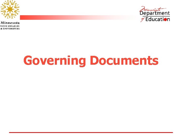 Governing Documents 