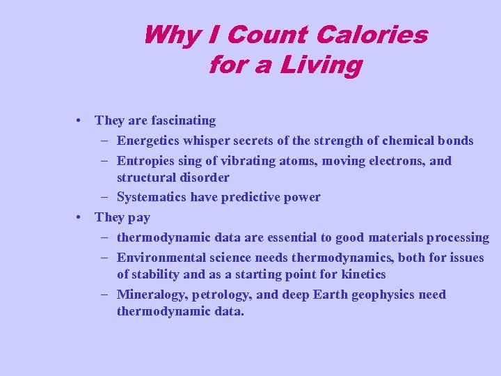 Why I Count Calories for a Living • They are fascinating – Energetics whisper