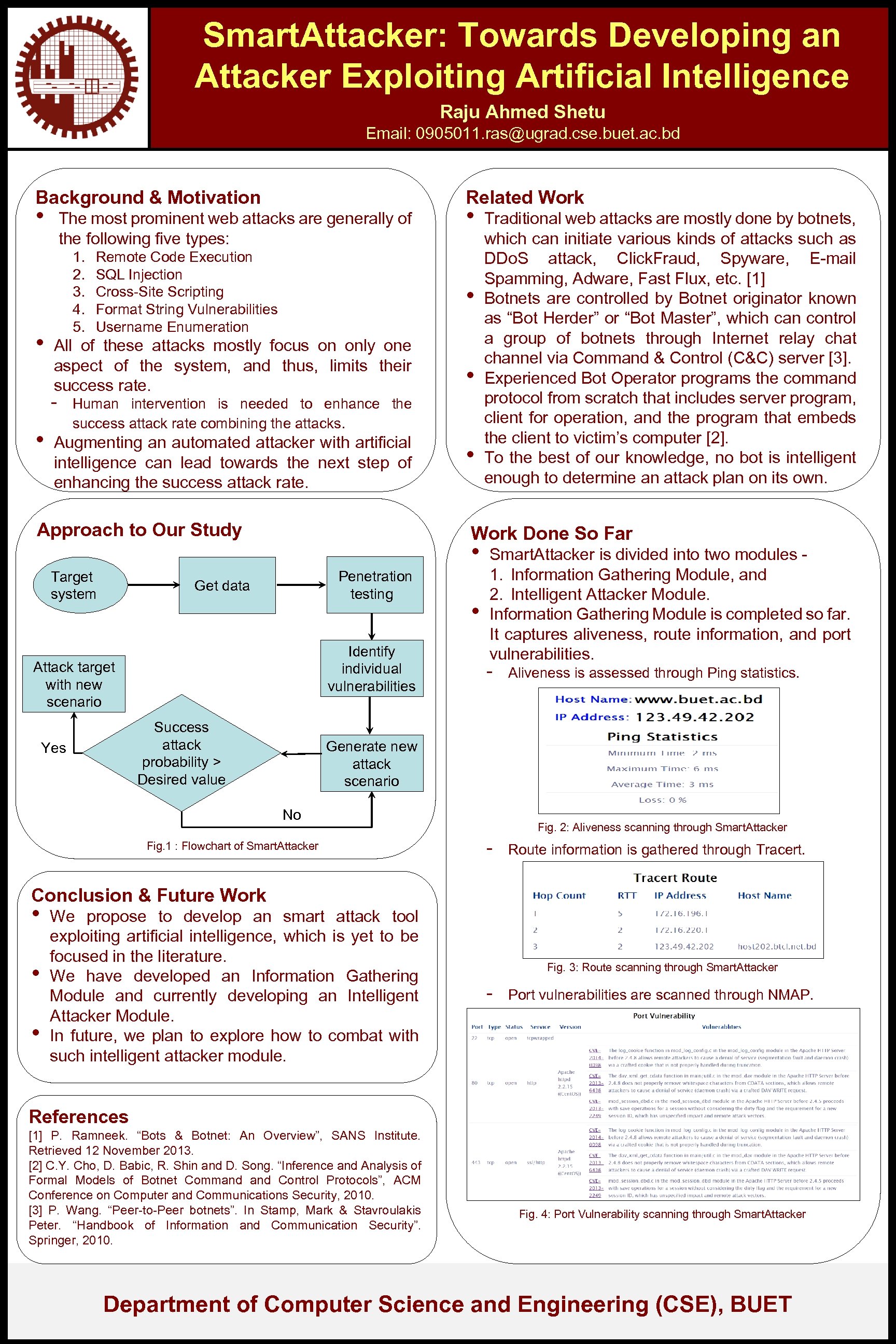Smart. Attacker: Towards Developing an Attacker Exploiting Artificial Intelligence Raju Ahmed Shetu Email: 0905011.