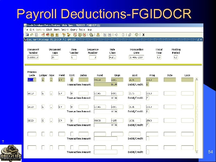 Payroll Deductions-FGIDOCR T 54 