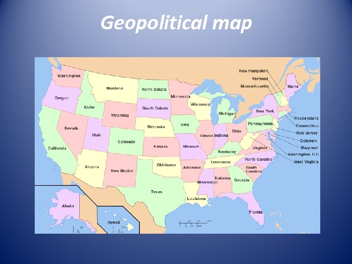 Geopolitical map 