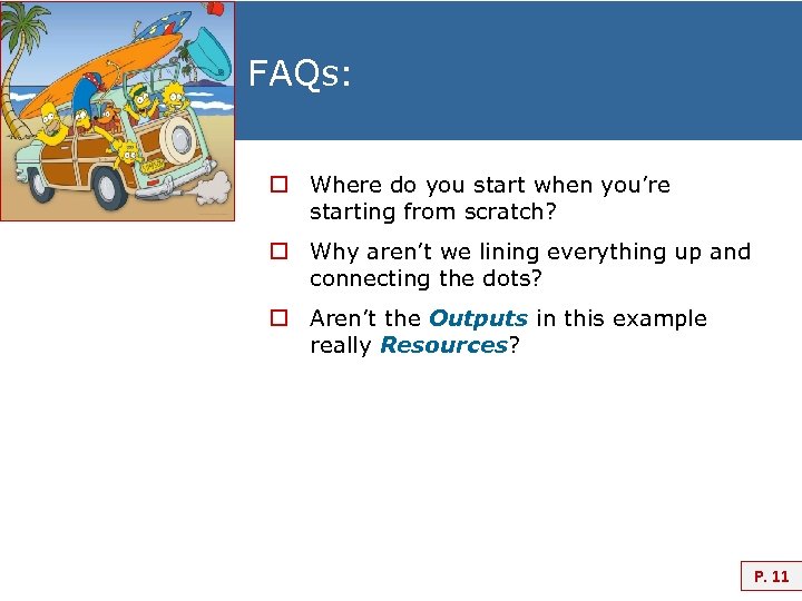 FAQs: o Where do you start when you’re starting from scratch? o Why aren’t