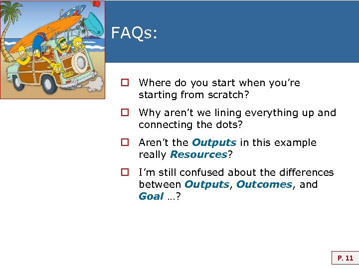 FAQs: o Where do you start when you’re starting from scratch? o Why aren’t