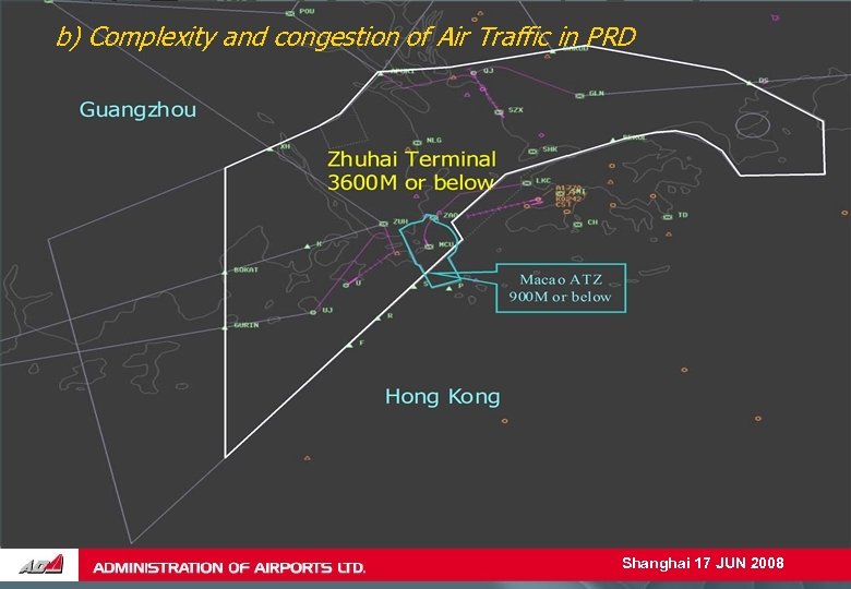 Air Traffic Management in Pearl River Delta Region b) Complexity and congestion of Air