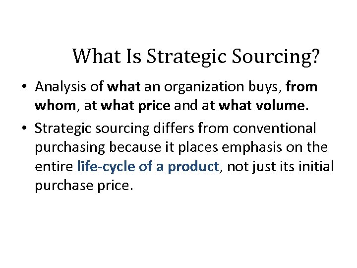 Strategic Sourcing Best Practices What Is Strategic 6951