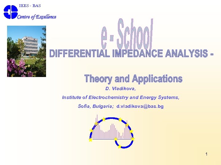  IEES - BAS Centre of Excellence D. Vladikova, Institute of Electrochemistry and Energy