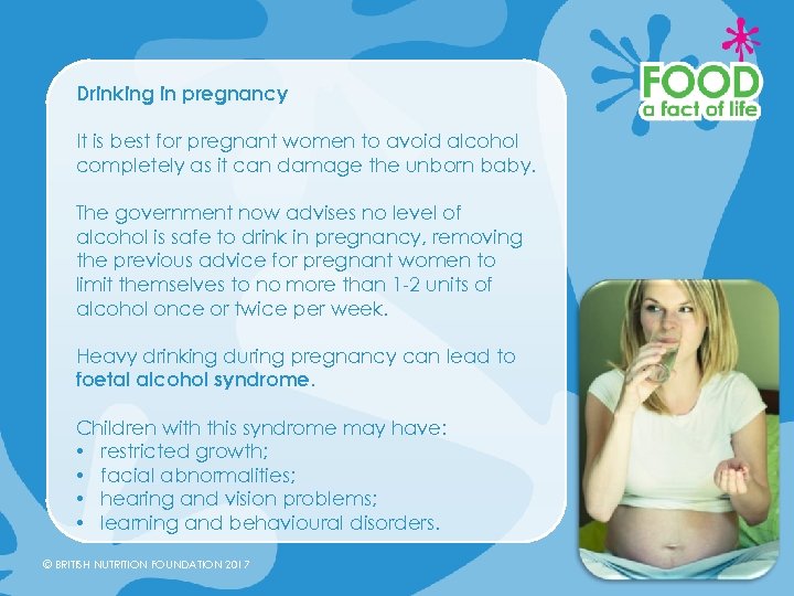Drinking in pregnancy It is best for pregnant women to avoid alcohol completely as