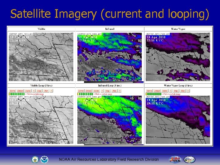 Satellite Imagery (current and looping) NOAA Air Resources Laboratory Field Research Division 