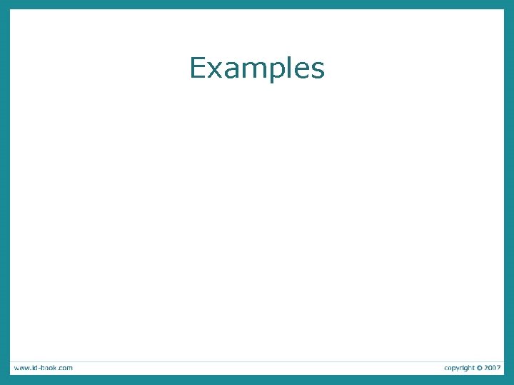 Examples 