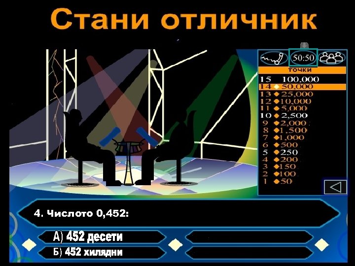 4. Числото 0, 452: 