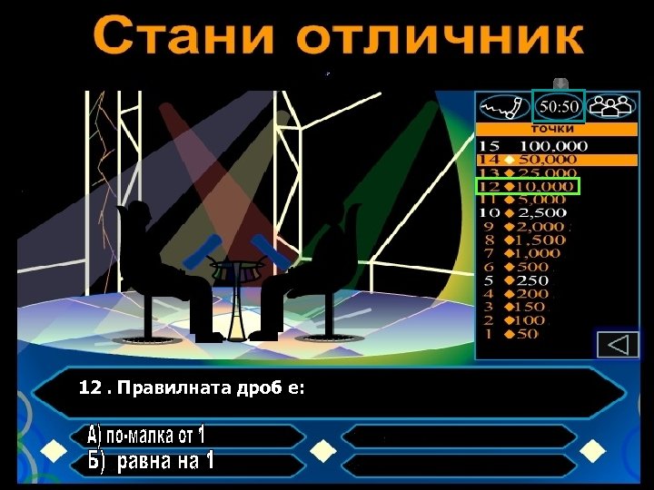 12. Правилната дроб е: 