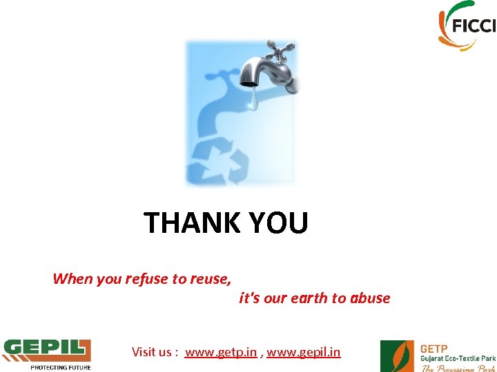  ﺷﻜﺮﺍ ﻟﻚ THANK YOU When you refuse to reuse, it's our earth to