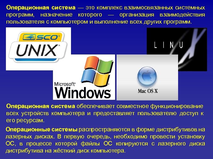 Изучив программное обеспечение компьютера за которым вы работаете заполните список перечень программ