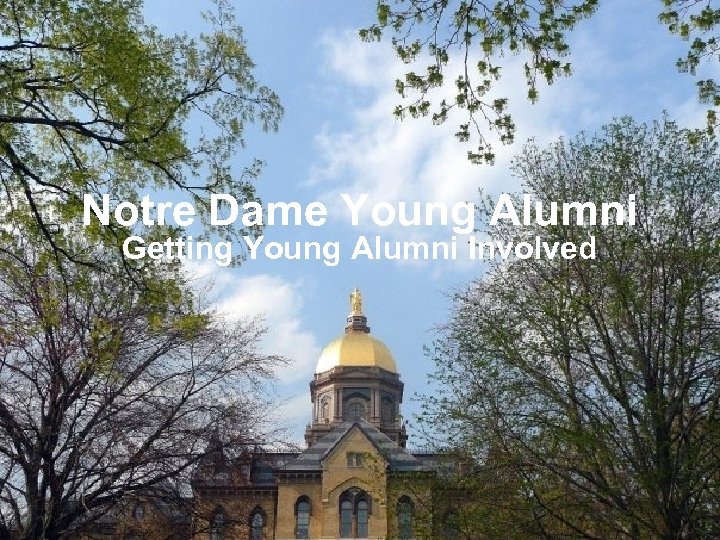 Notre Dame Young Alumni Getting Young Alumni Involved 