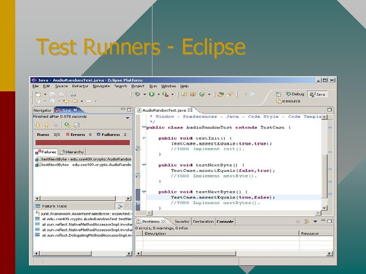 Test Runners - Eclipse 