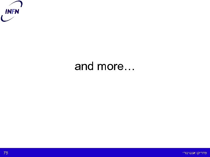  … and more פדריקו אנטינורי 57 