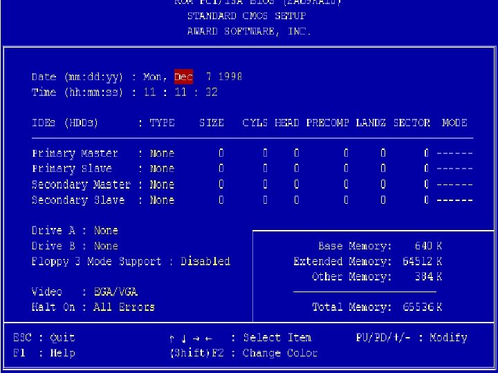 CMOS - Complementary Metal-Oxide Semiconductor Memory It has the characteristics of both ROM and