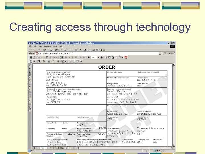 Creating access through technology 