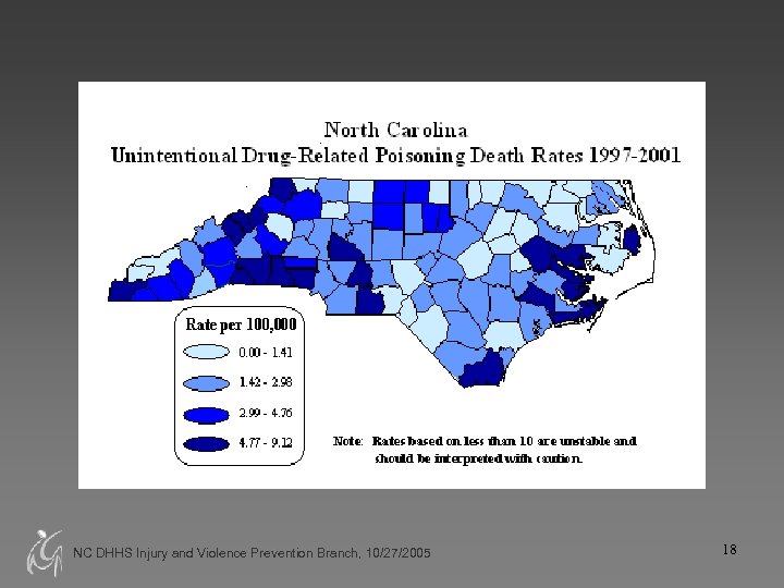 NC DHHS Injury and Violence Prevention Branch, 10/27/2005 18 