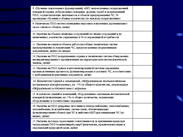 8. Обучение спасательных формирований, АВП, ведомственных подразделений пожарной охраны, добровольных пожарных дружин, служб и