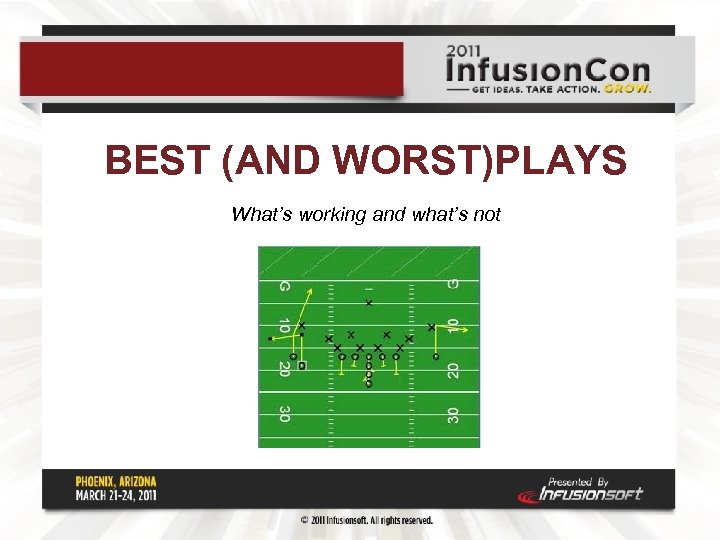 BEST (AND WORST)PLAYS What’s working and what’s not 