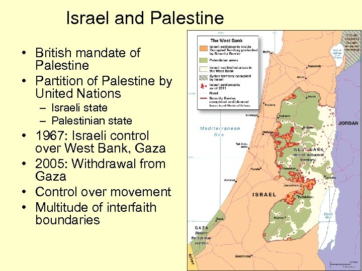 Israel and Palestine • British mandate of Palestine • Partition of Palestine by United