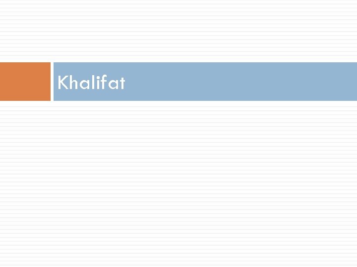 Khalifat 