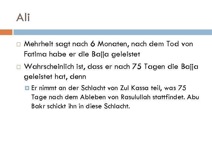 Ali Mehrheit sagt nach 6 Monaten, nach dem Tod von Fatima habe er die