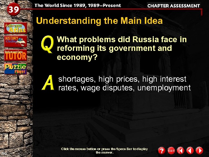 Understanding the Main Idea What problems did Russia face in reforming its government and