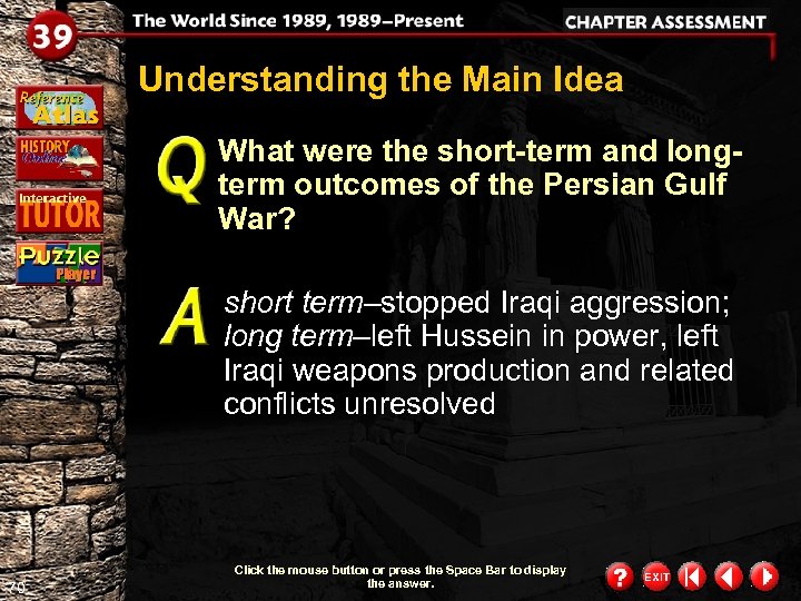 Understanding the Main Idea What were the short-term and longterm outcomes of the Persian