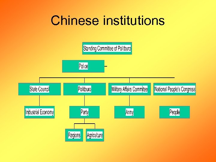 Chinese institutions 