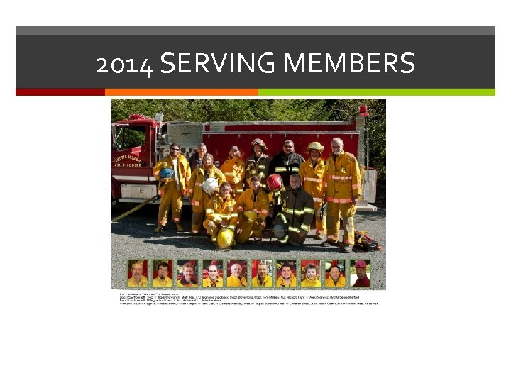 2014 SERVING MEMBERS 