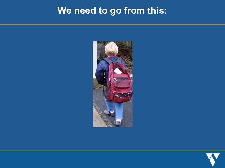 We need to go from this: 