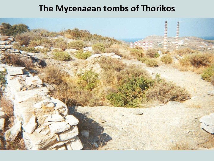 The Mycenaean tombs of Thorikos 