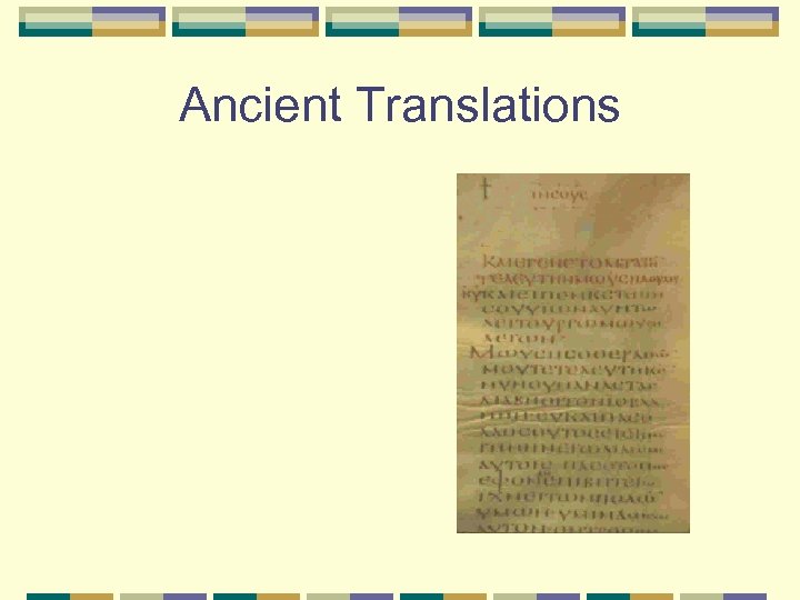 Ancient Translations 